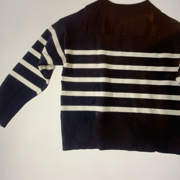 Zara Black and White Striped Sweater - Picture 6 of 8